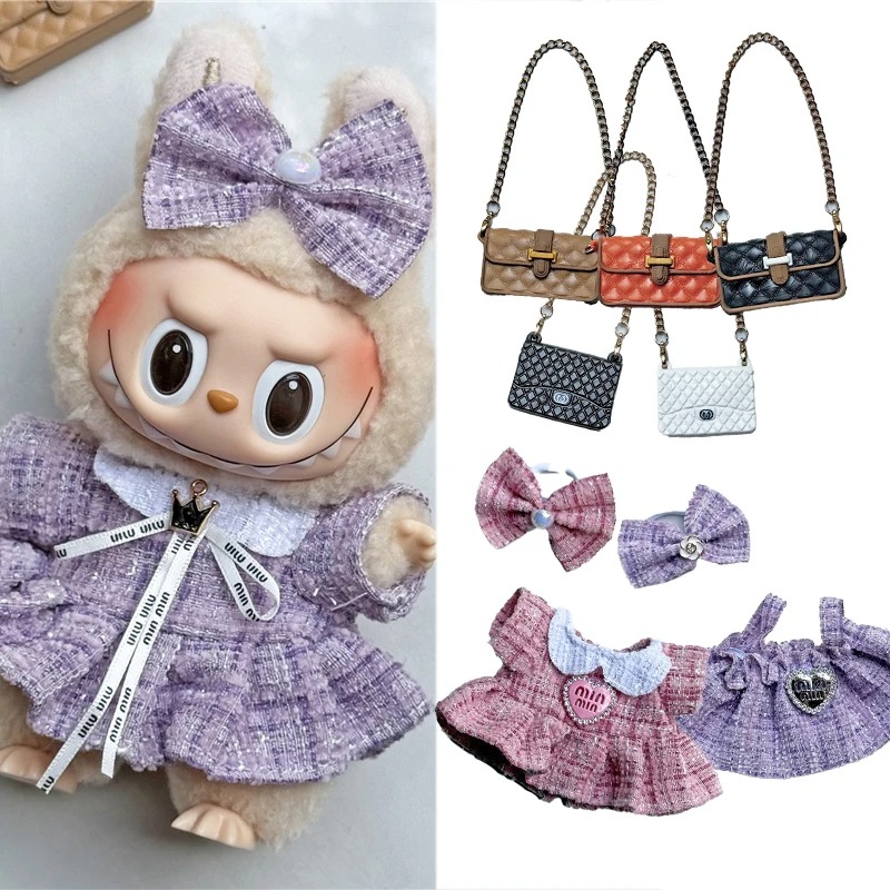 Luxury Bags And Shoes - Robe Adorable pour poupée Labubu, 15