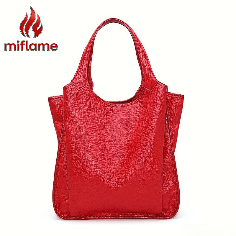 Quiet Luxury Bags Tote - Sac fourre-tout en cuir véritable pour