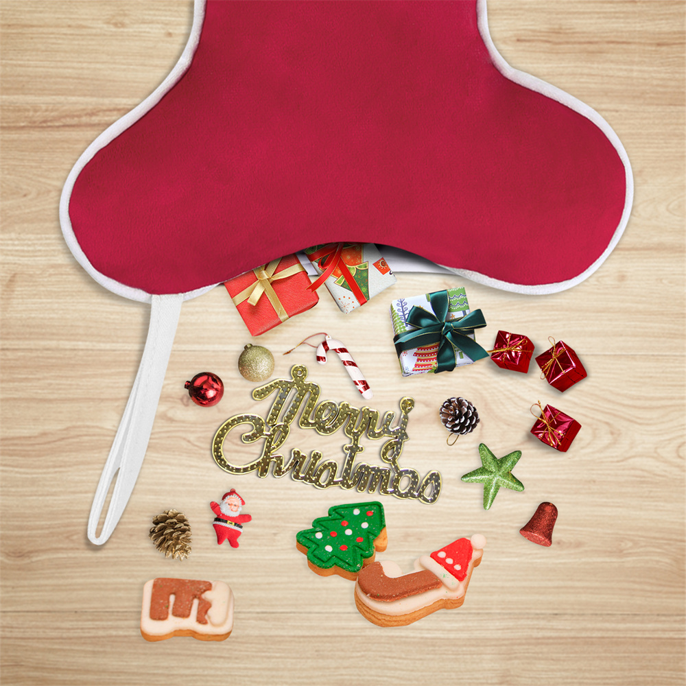 Bas de Noël en velours en form - Luxury Xmas Bags avis et prix