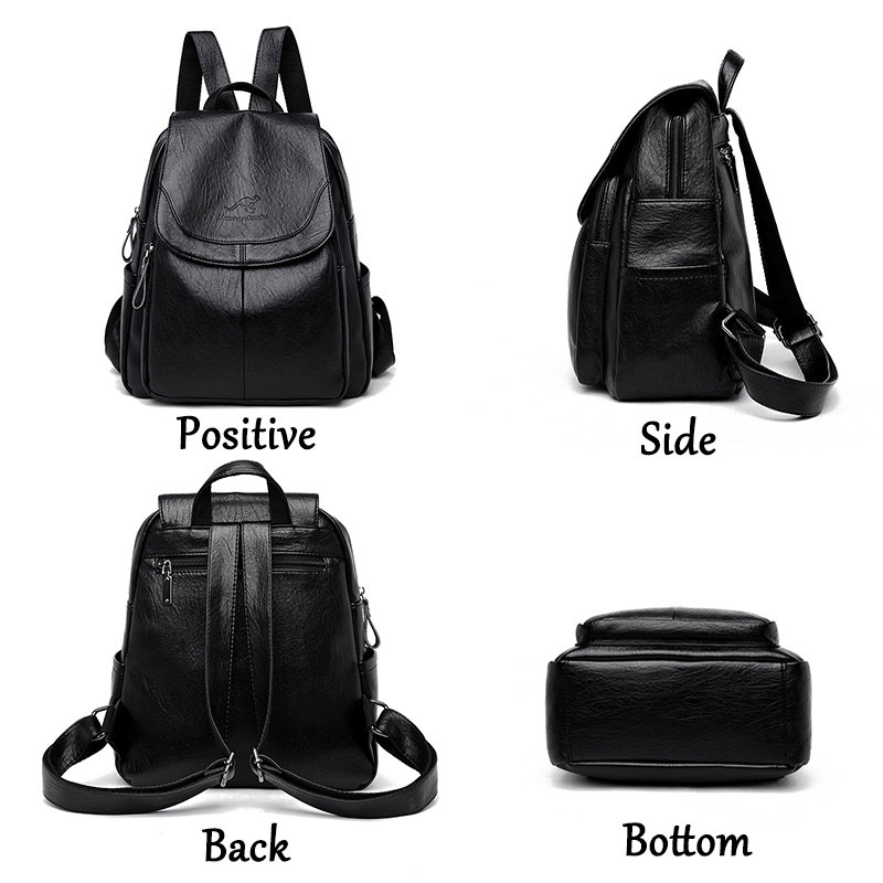 Sac à dos vintage en cuir soup - Genuine Leather Backpack avis et prix