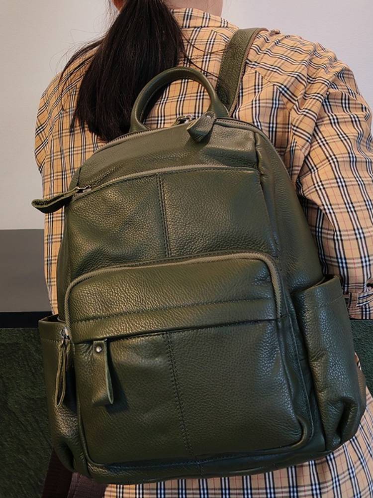 Sac à dos Zency en cuir de vac - Genuine Leather Backpack avis et prix