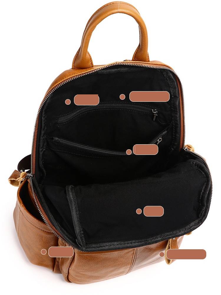 Sac à dos Zency en cuir de vac - Genuine Leather Backpack avis et prix