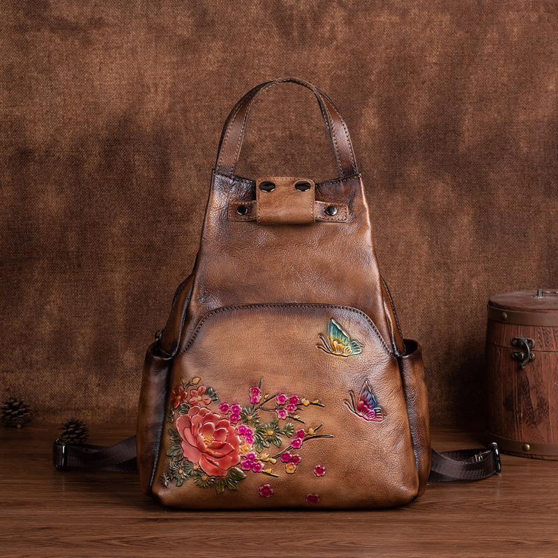 Sac à dos en cuir véritable em - Genuine Leather Backpack avis et prix