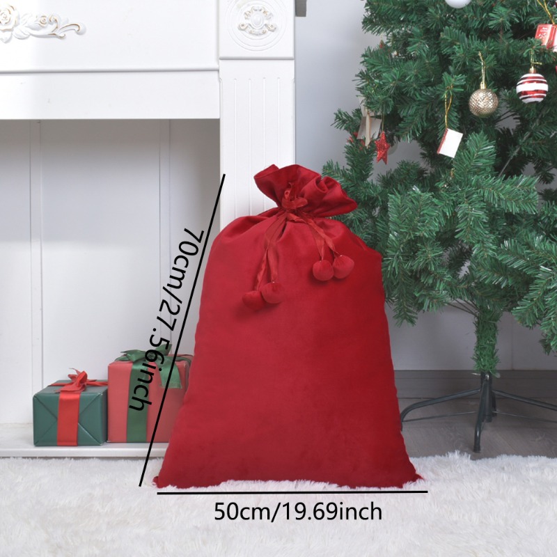 Grand sac de Noël en flanelle  - Luxury Xmas Bags avis et prix