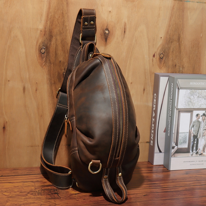 Sac à bandoulière en cuir véri - Genuine Leather Backpack avis et prix