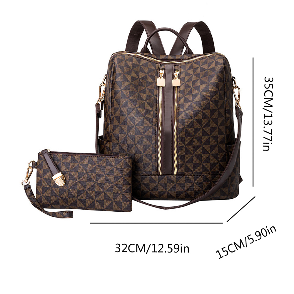 Ensemble sac à dos et sac à ma - Genuine Leather Backpack avis et prix