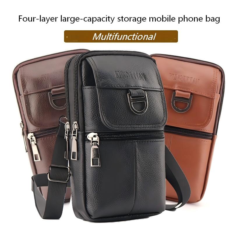 Sac banane en cuir pour homme  - Genuine Leather Backpack avis et prix